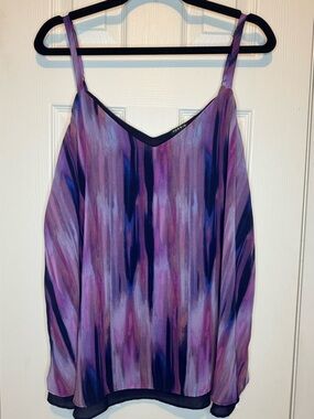 Torrid Purple Multi-Color Chiffon Cami